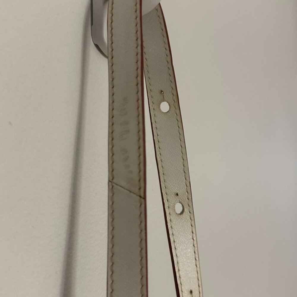 Behno Ina Mini Crossbody Bag - White/Terracotta | Nappa Leather - Picture 14 of 16